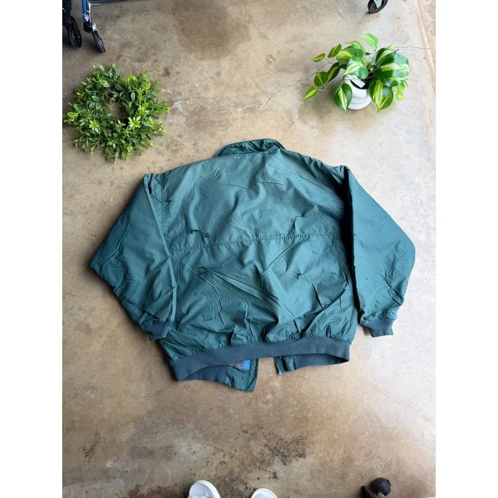 Vintage Patagonia Shelled Synchilla Jacket Teal Green Distressed Mens XL